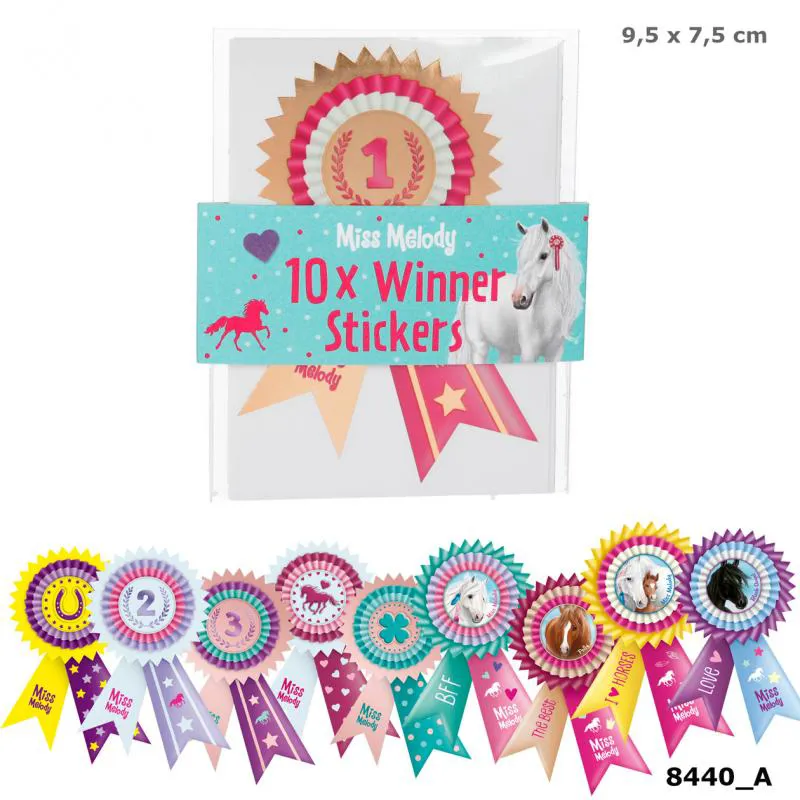 Miss Melody Winner Stickers